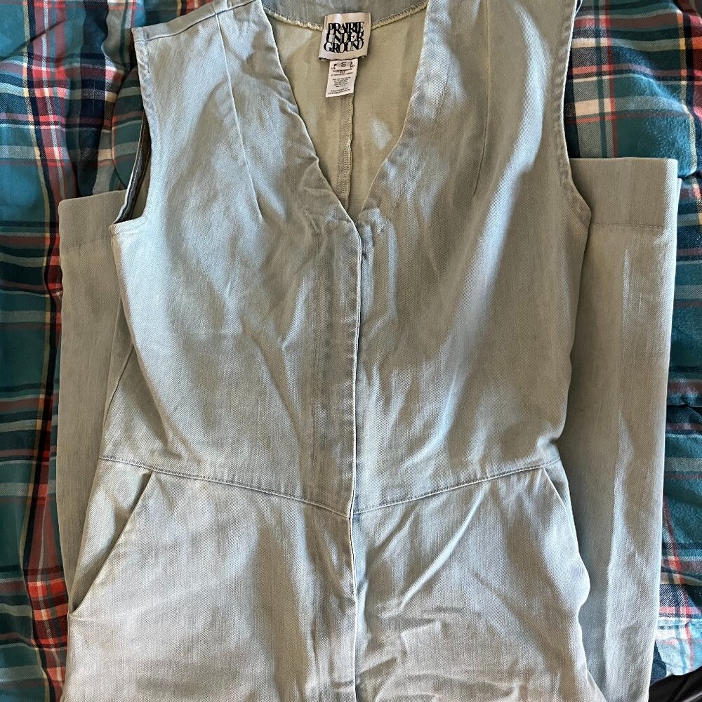Prairie Underground Light Blue Jumpsuit - Picture 6 of 11